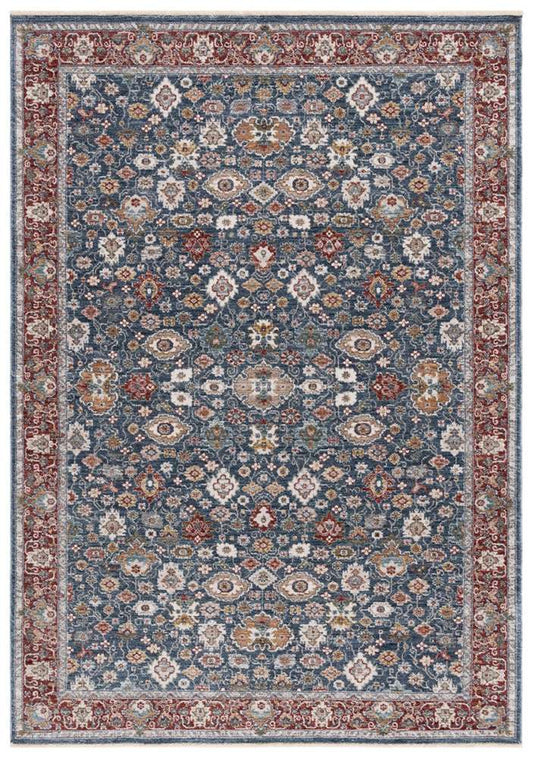 Lauren Ralph Lauren - Milltown Rug - 6-7in X 6-7in Round - Blue / Red veiw 1
