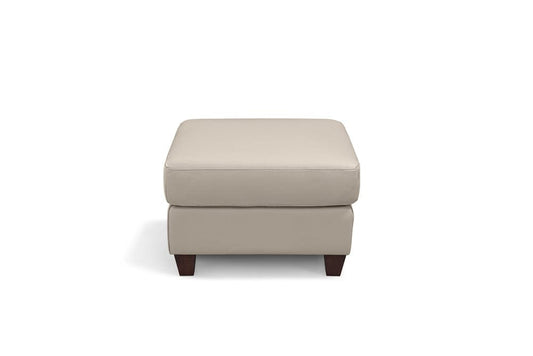 Leather Italia USA - 2724 Millbrook Ottoman M12291A Taupe Plain 100  - 1020-2724-00M12291A view 1