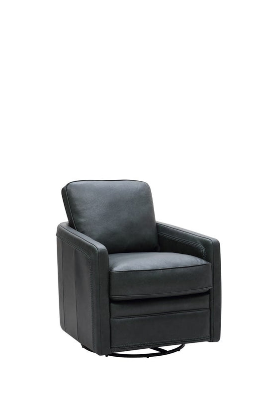 Leather Italia USA - 6773 Turner Chair - 360 Swivel - Glider 1055S Forest Green - 9661-6773S-011055S view 1