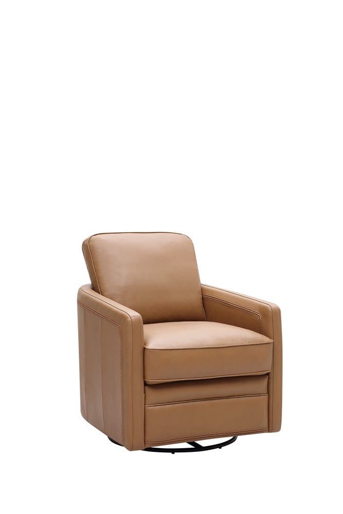 Leather Italia USA - 6773 Turner Chair - 360 Swivel - Glider 1110S Camel - 9661-6773S-011110S view 1