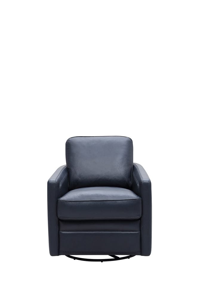 Leather Italia USA - 6773 Turner Chair - 360 Swivel - Glider 7469S Blue  - 9661-6773S-017469S view 1