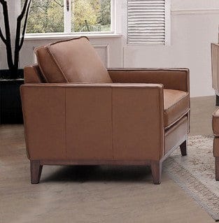 Leather Italia USA - 6803 Weston Chair 1015S Highland Saddle Leather  - 9661-6803-011015S view 1