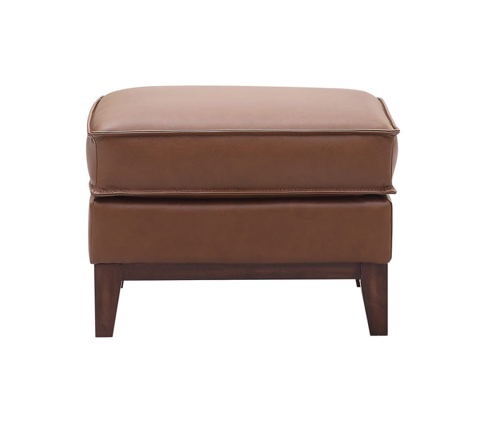 Leather Italia USA - 6803 Weston Ottoman 1015S Highland Saddle Leathe  - 9661-6803-001015S view 2