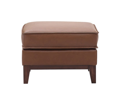 Leather Italia USA - 6803 Weston Ottoman 1015S Highland Saddle Leathe  - 9661-6803-001015S view 2
