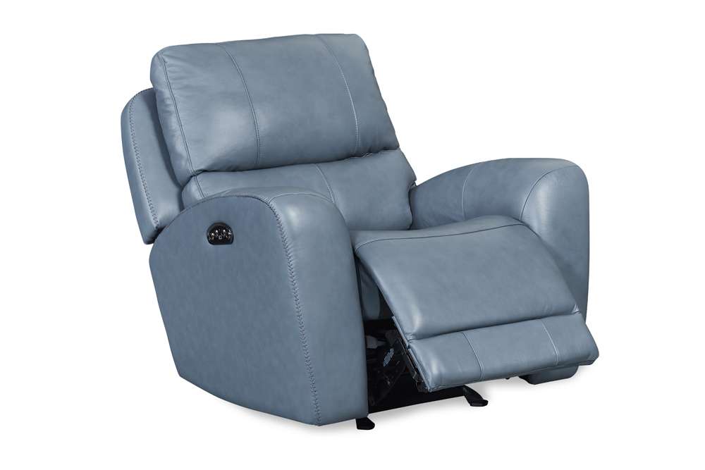 Leather Italia USA - Bel Air Chair - Glider P2 Persian Blue - 1444-EH295G-016027LV veiw 4