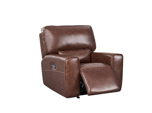 Leather Italia USA - Broadway Chair - Glider P2 Brown - 1669-EH9049G-018540LV veiw 1