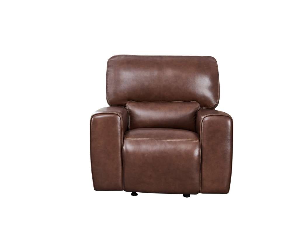 Leather Italia USA - Broadway Chair - Glider P2 Brown - 1669-EH9049G-018540LV veiw 3