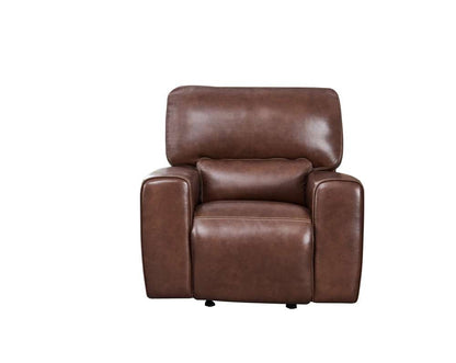 Leather Italia USA - Broadway Chair - Glider P2 Brown - 1669-EH9049G-018540LV veiw 3