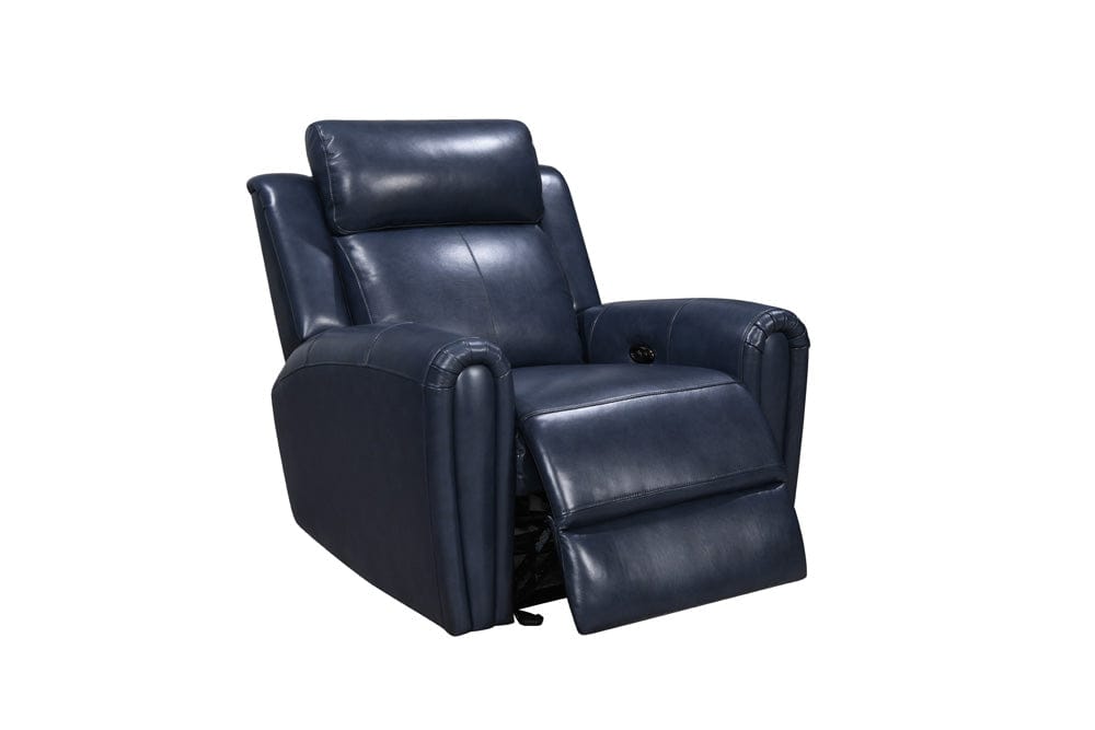 Leather Italia USA - E3215 Jonathan P1 Glider Recliner 7378Lv Blue  - 4111-E3215G-017378LV view 1