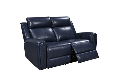Leather Italia USA - E3215 Jonathan P1 Loveseat 7378Lv Blue  - 4111-E3215-027378LV view 1
