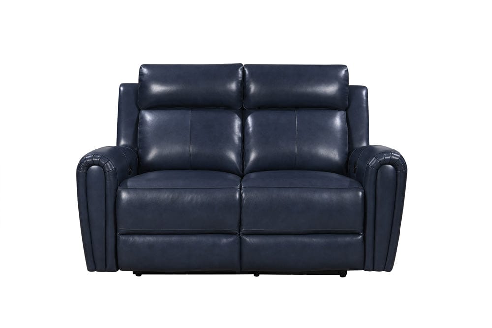 Leather Italia USA - E3215 Jonathan P1 Loveseat 7378Lv Blue  - 4111-E3215-027378LV view 2