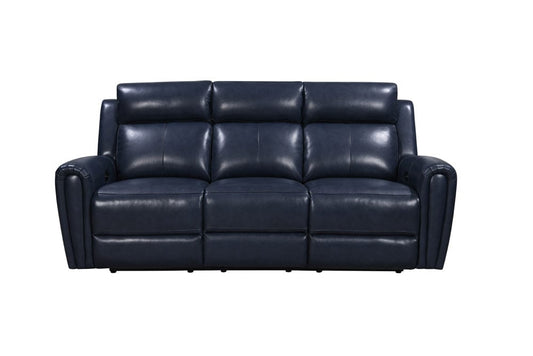 Leather Italia USA - E3215 Jonathan P1 Sofa 7378Lv Blue  - 4111-E3215-037378LV view 2