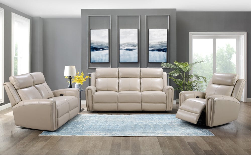 Leather Italia USA - E3215 Jonathan P1 Sofa 7405Lv Cream  - 4111-E3215-037405LV view 3