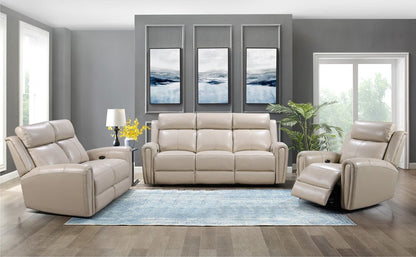 Leather Italia USA - E3215 Jonathan P1 Sofa 7405Lv Cream  - 4111-E3215-037405LV view 3