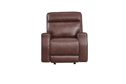 Leather Italia USA - Eh2354 Sydney Chair - P2 - Glider 1501Lv Brown Her  - 9661-EH2354G-011501LV view 2