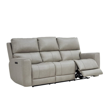 Leather Italia USA - Ehz1564 Laredo Sofa - P2 - Zg - Fold Down Center B - Cement - 4111-EHZ1564F-031605LV view 1