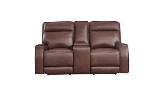 Leather Italia USA - Ehz2354 Sydney Loveseat - Console - P2 - Zg 1501Lv  - 9661-EHZ2354C-021501LV view 2