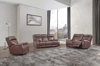 Leather Italia USA - Ehz2354 Sydney Sofa - P2 - Zg 1501Lv Brown Heritag  - 9661-EHZ2354-031501LV view 3