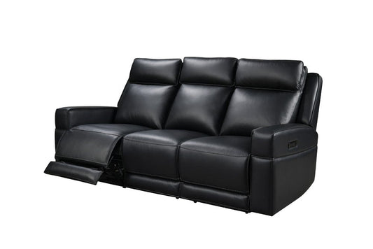 Leather Italia USA - Ehz5153 Valley Sofa - P2 - Zg 8034Lv Black Leath  - 4111-EHZ5153-038034LV view 1