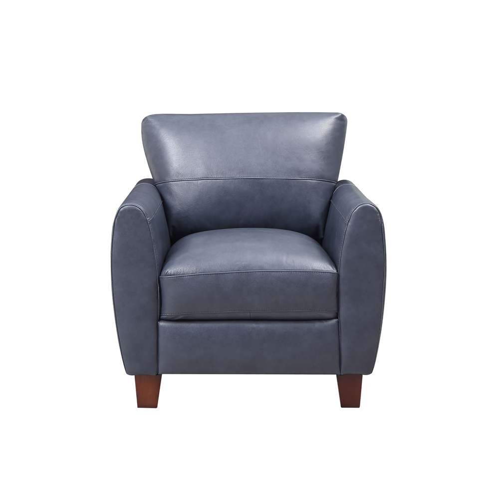 Leather Italia USA - Traverse Chair Blue - 1669-6529-01177147 veiw 2