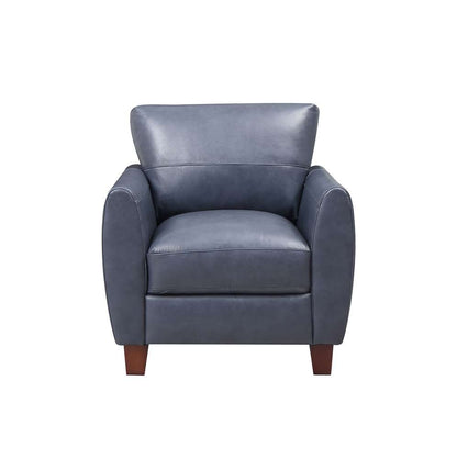 Leather Italia USA - Traverse Chair Blue - 1669-6529-01177147 veiw 2