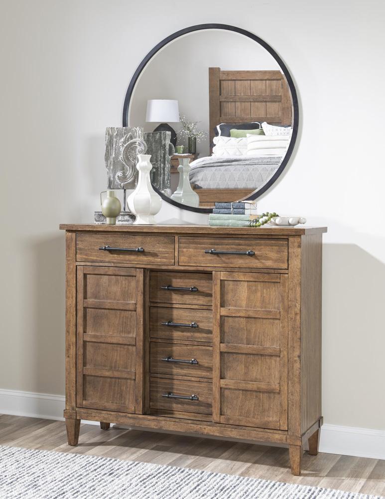 Legacy Classic Furniture - ArtisanS Place Round Mirror - 3270-0200 veiw 4