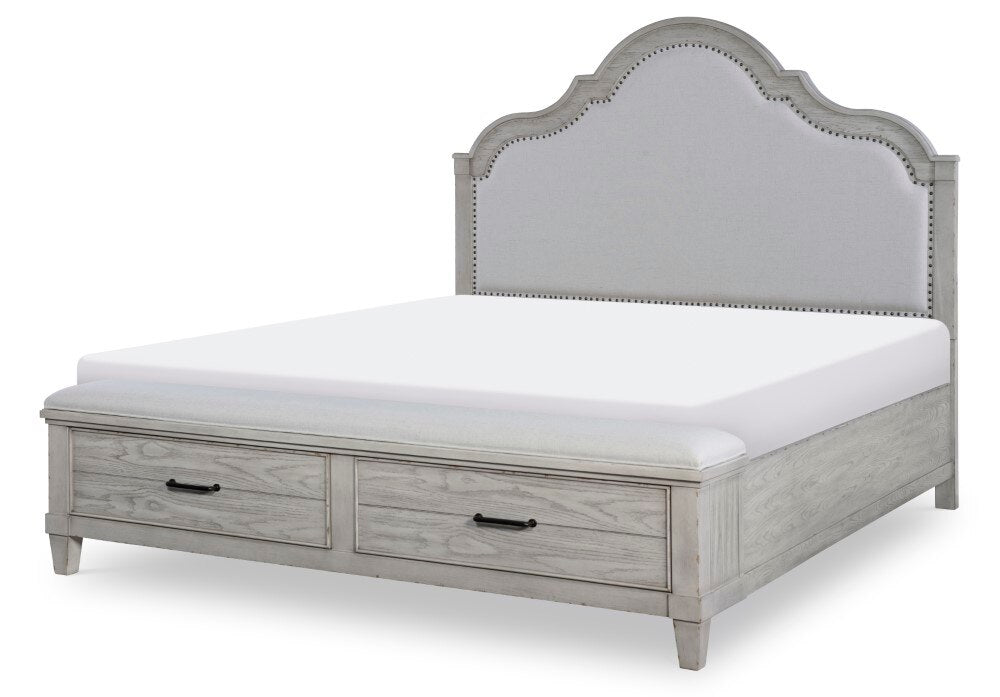 Legacy Classic Furniture - Belhaven Complete California King Upholstered Panel Bed with Storage Footboard - 9360-4237K veiw 2