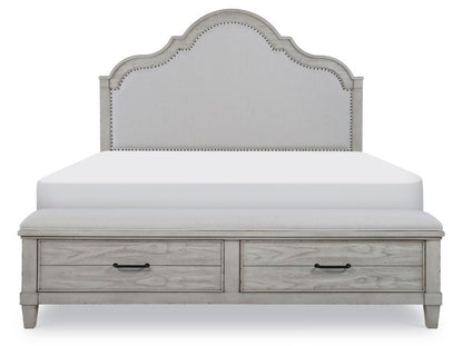 Legacy Classic Furniture - Belhaven Complete California King Upholstered Panel Bed with Storage Footboard - 9360-4237K veiw 4