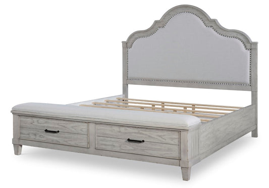 Legacy Classic Furniture - Belhaven Complete King Upholstered Panel Bed with Storage Footboard - 9360-4236K veiw 1