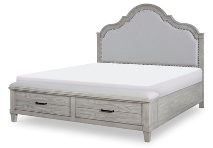 Legacy Classic Furniture - Belhaven Complete Queen Upholstered Panel Bed with Storage Footboard - 9360-4235K veiw 2