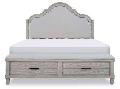 Legacy Classic Furniture - Belhaven Complete Queen Upholstered Panel Bed with Storage Footboard - 9360-4235K veiw 4