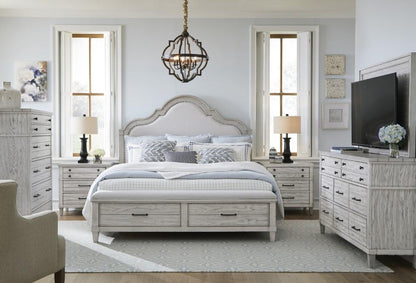 Legacy Classic Furniture - Belhaven Complete Queen Upholstered Panel Bed with Storage Footboard - 9360-4235K veiw 7