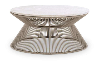 Legacy Classic Furniture - Biscayne Rope Cocktail Table W/ Travertine Top - 1500-502 veiw 1