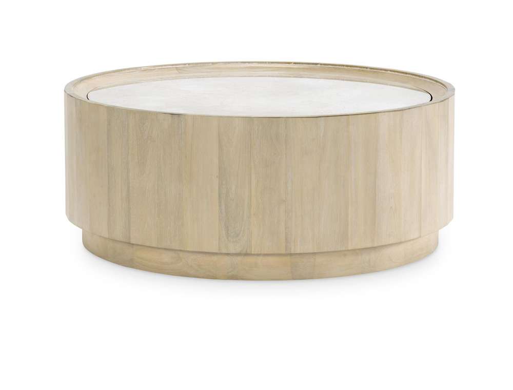 Legacy Classic Furniture - Biscayne Round Cocktail Table W/ Travertine Top - 1500-501 veiw 1