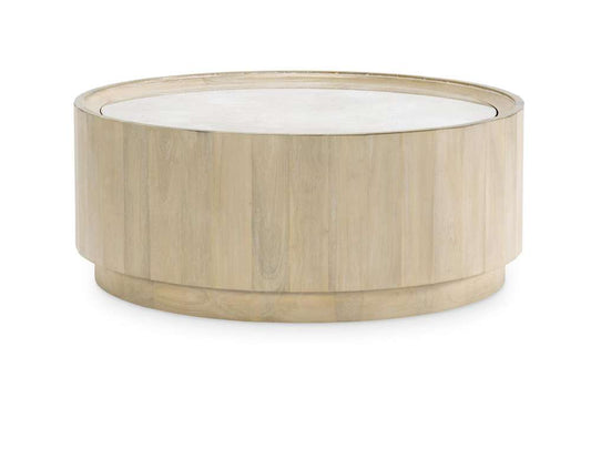 Legacy Classic Furniture - Biscayne Round Cocktail Table W/ Travertine Top - 1500-501 veiw 1