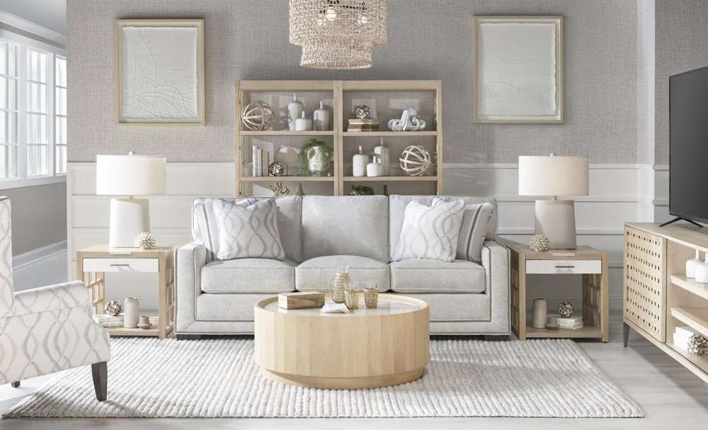 Legacy Classic Furniture - Biscayne Round Cocktail Table W/ Travertine Top - 1500-501 veiw 2