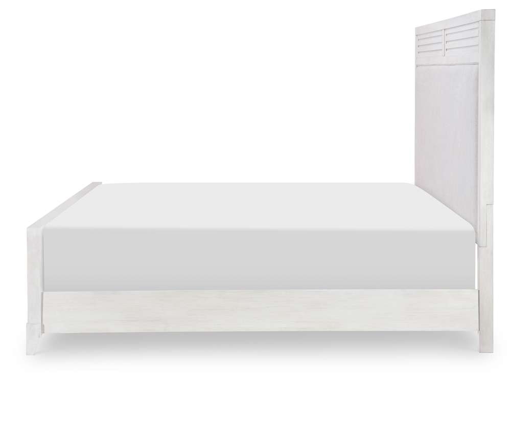 Legacy Classic Furniture - Edgewater Sand Dollar Complete Upholstered Bed Queen 50 White Finish - 1313-4205K veiw 5