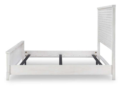 Legacy Classic Furniture - Edgewater Sand Dollar Complete Panel Bed Cal King 60 White Finish - 1313-4107K veiw 3