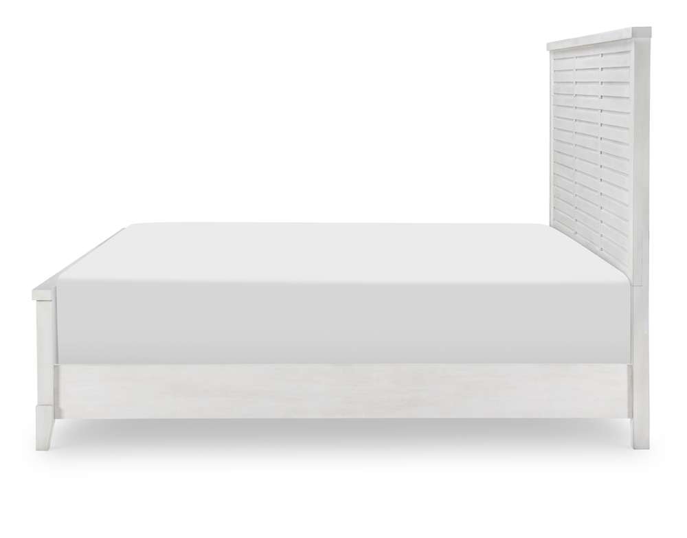 Legacy Classic Furniture - Edgewater Sand Dollar Complete Panel Bed Cal King 60 White Finish - 1313-4107K veiw 4
