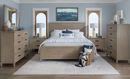 Legacy Classic Furniture - Edgewater Soft Sand Complete Panel Bed Queen 50 Wood Finish - 1310-4105K veiw 4