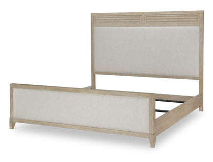 Legacy Classic Furniture - Edgewater Soft Sand Complete Upholstered Bed Queen 50 Wood Finish - 1310-4205K veiw 1