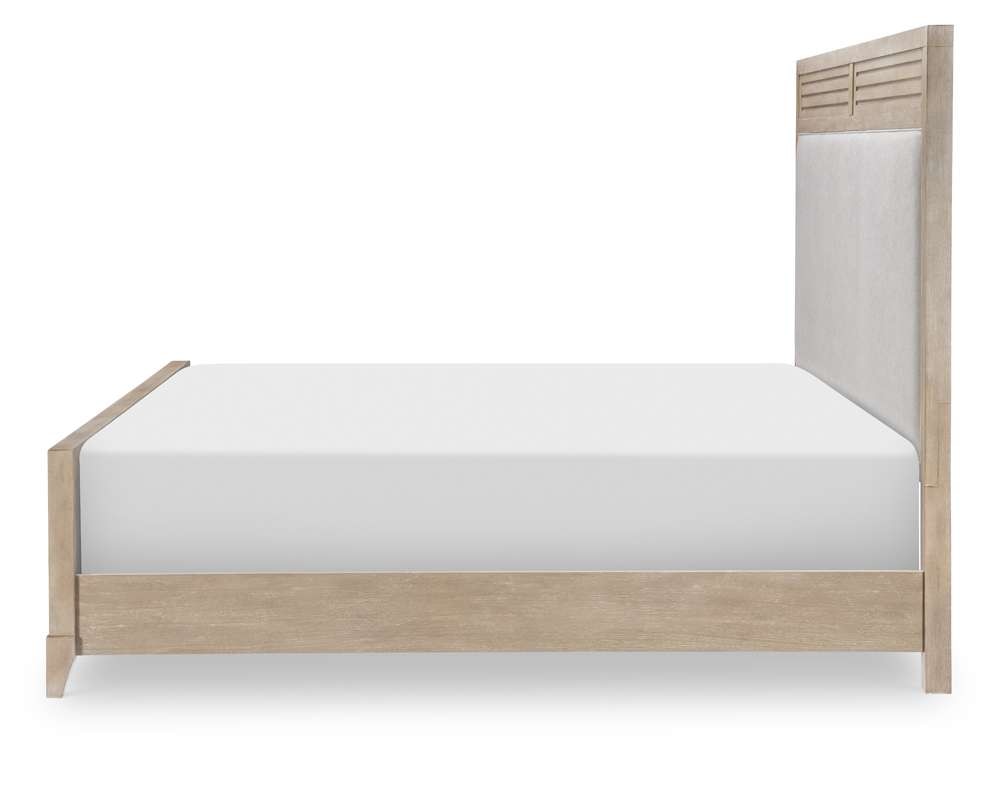 Legacy Classic Furniture - Edgewater Soft Sand Complete Upholstered Bed Queen 50 Wood Finish - 1310-4205K veiw 4