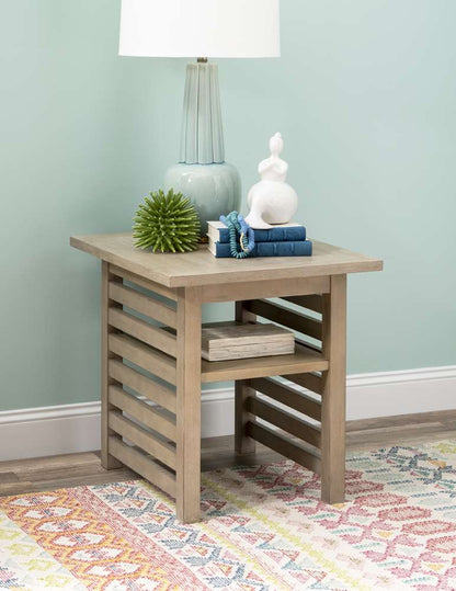 Legacy Classic Furniture - Edgewater Soft Sand Square End Table Wood Finish - 1310-107 veiw 2