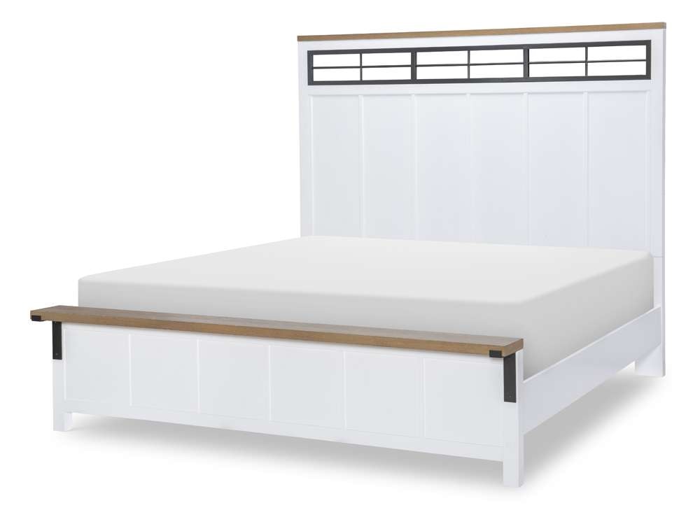 Legacy Classic Furniture - Franklin Complete Two Tone Panel Bed Ca King 60 - 1561-4207K veiw 1
