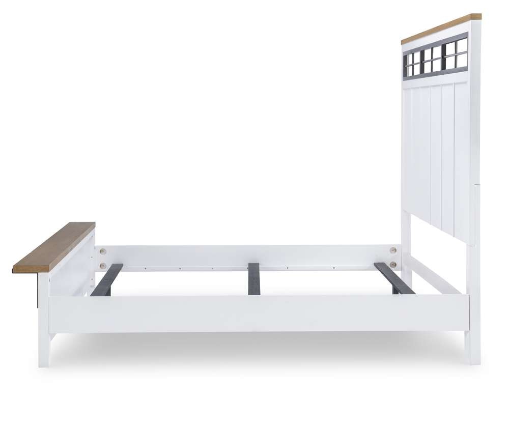 Legacy Classic Furniture - Franklin Complete Two Tone Panel Bed Ca King 60 - 1561-4207K veiw 3