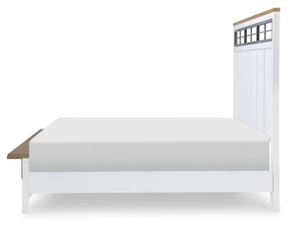 Legacy Classic Furniture - Franklin Complete Two Tone Panel Bed Queen 50 - 1561-4205K veiw 2
