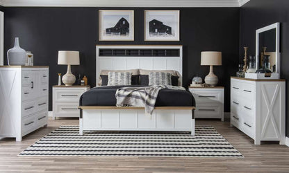 Legacy Classic Furniture - Franklin Complete Two Tone Panel Bed Queen 50 - 1561-4205K veiw 4