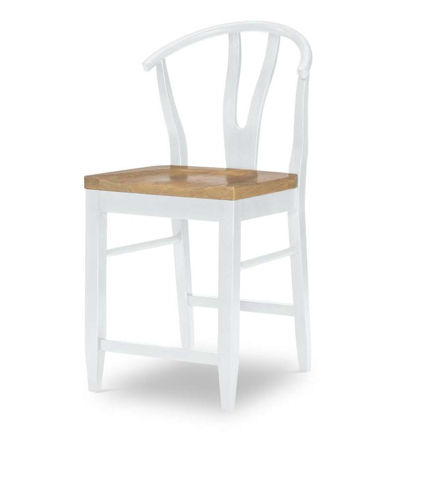 Legacy Classic Furniture - Franklin Wishbone Back Counter Height Chair, White (Set of 2) - N1564-945 veiw 1