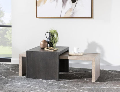 Legacy Classic Furniture - Halifax Nesting Cocktail Table, Flax And Java- 2400-203 veiw 4