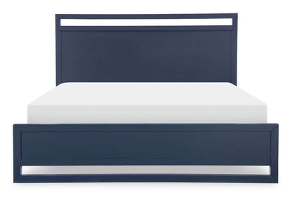 Legacy Classic Furniture - Summerland Inkwell Complete Panel Bed Ca King 60 Blue Finish - 1162-4107K veiw 2